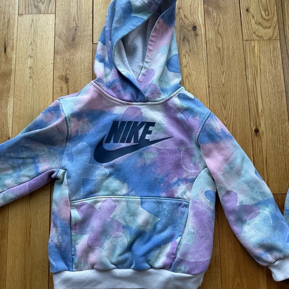 NIKE KIDS TIE-DYE EFFECT HOODIE AND JOGGERS SET - Size 6 Girls Sweatsuit - VGUC - Picture 10 of 16